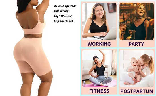 Intimo sportivo sexy da donna senza cuciture a vita alta